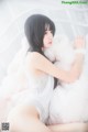 Coser @ 桜 桃 喵 Vol.014: 冬眠 2018 系列 - 纯白 私房 (46 photos)